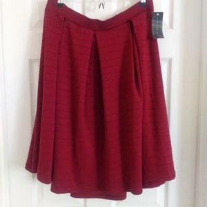 Ashley Blue Burgundy Skirt Size XL